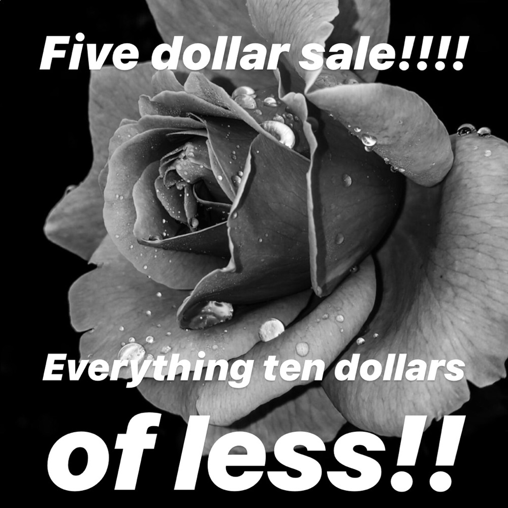 Five dollar sale!!!!!